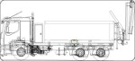 Tekening van een complete Sprider Truck